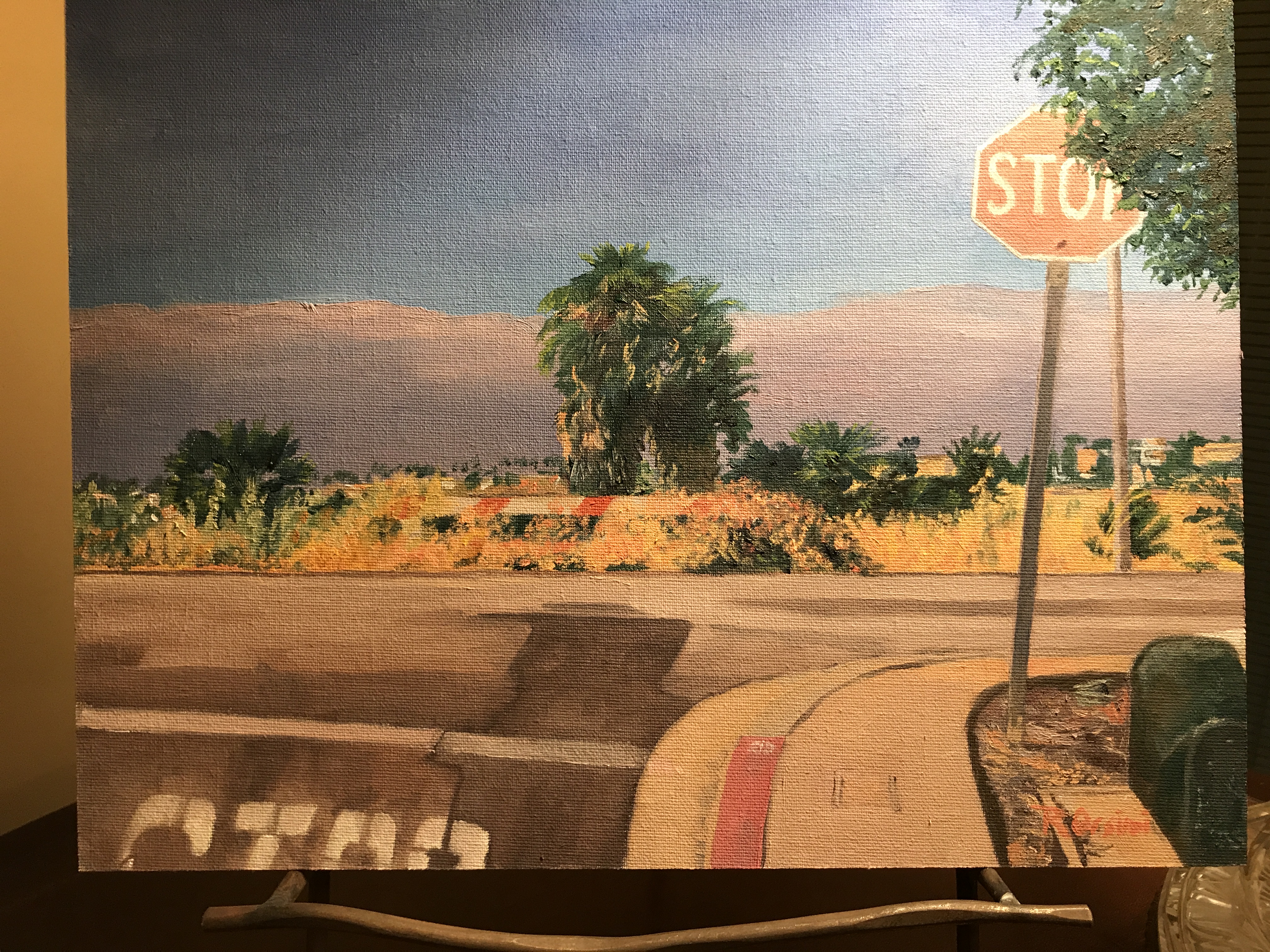 Stop Sign, Desert Intersection